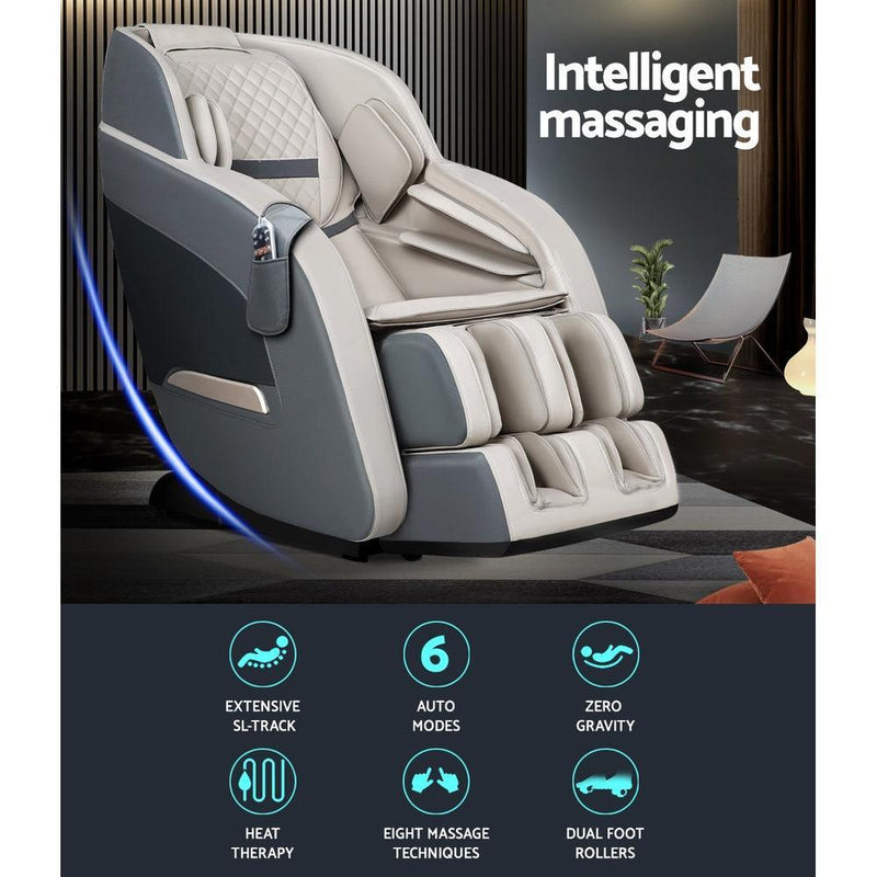 Livemor Electric Massage Chair Zero Gravity Recliner Shiatsu Kneading Massager - John Cootes