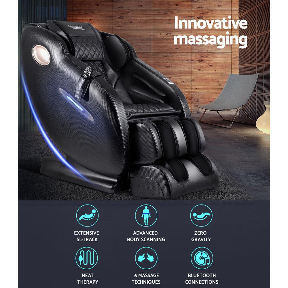 Livemor Ozeni Electric Massage Chair: SL Track Full Body Shiatsu Massager - John Cootes