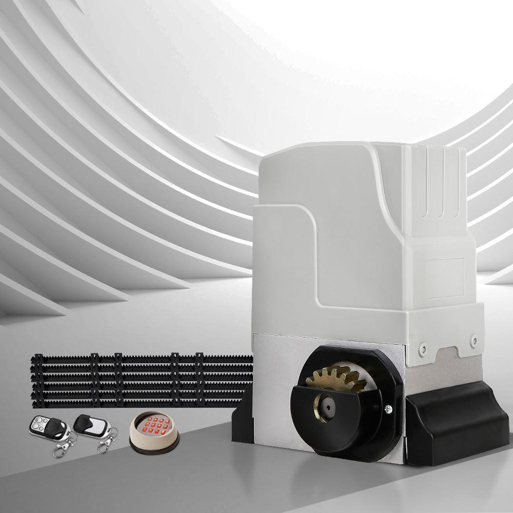 LockMaster Electric Sliding Gate Opener 1800KG With Keypad Remote 6M Rail - John Cootes