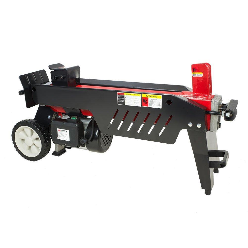 Log Splitter Electric Yukon 7 Ton with Side Protectors Axe Wood Cutter - John Cootes