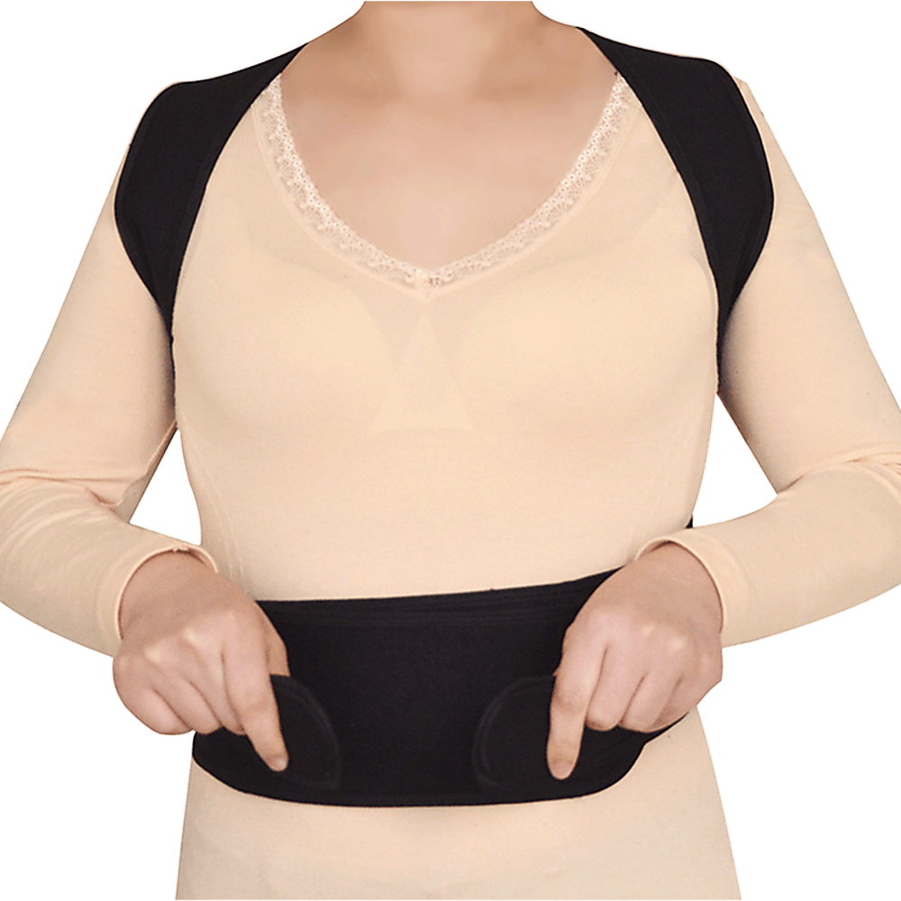 Lower Back Brace Unisex Posture Corrector Lumbar Support - Medium - John Cootes