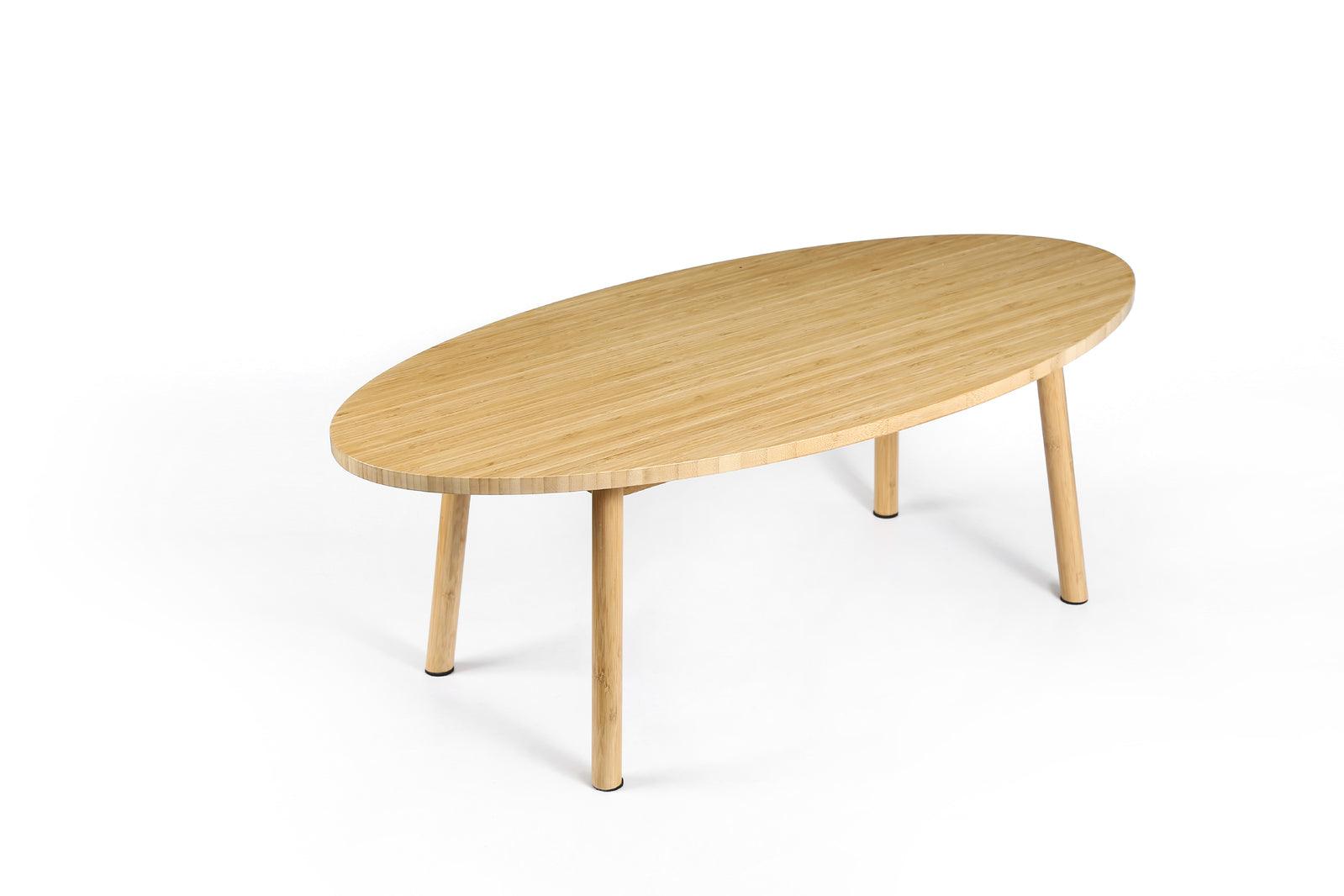 Lucina Japaness Style Bamboo Oval Coffee Table - John Cootes