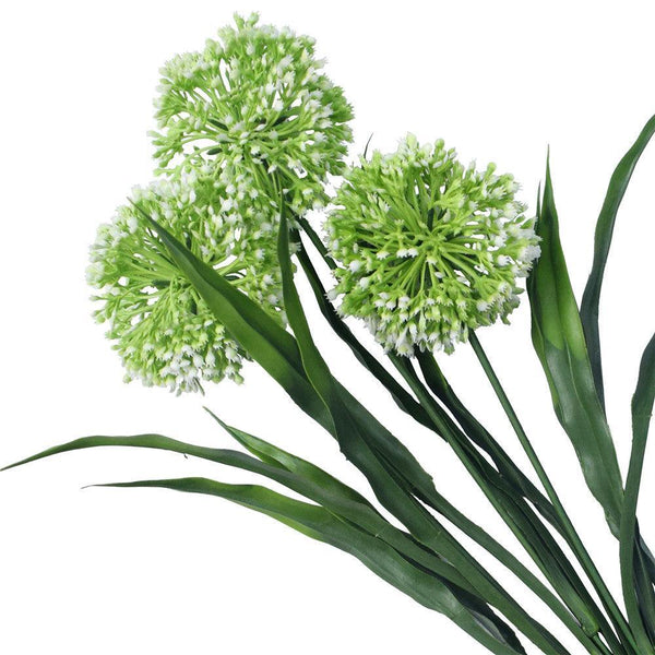 Lush Flowering White Hydrangea Stem 35cm UV Resistant - John Cootes