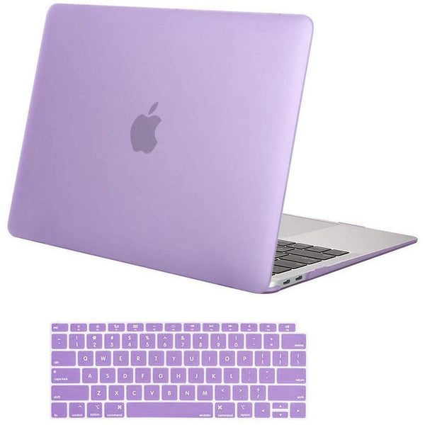 MacBook Air 13 Inch Case 2020 2019 2018, A1932, A2179, A2337 Shell Case Keyboard Cover Purple - John Cootes