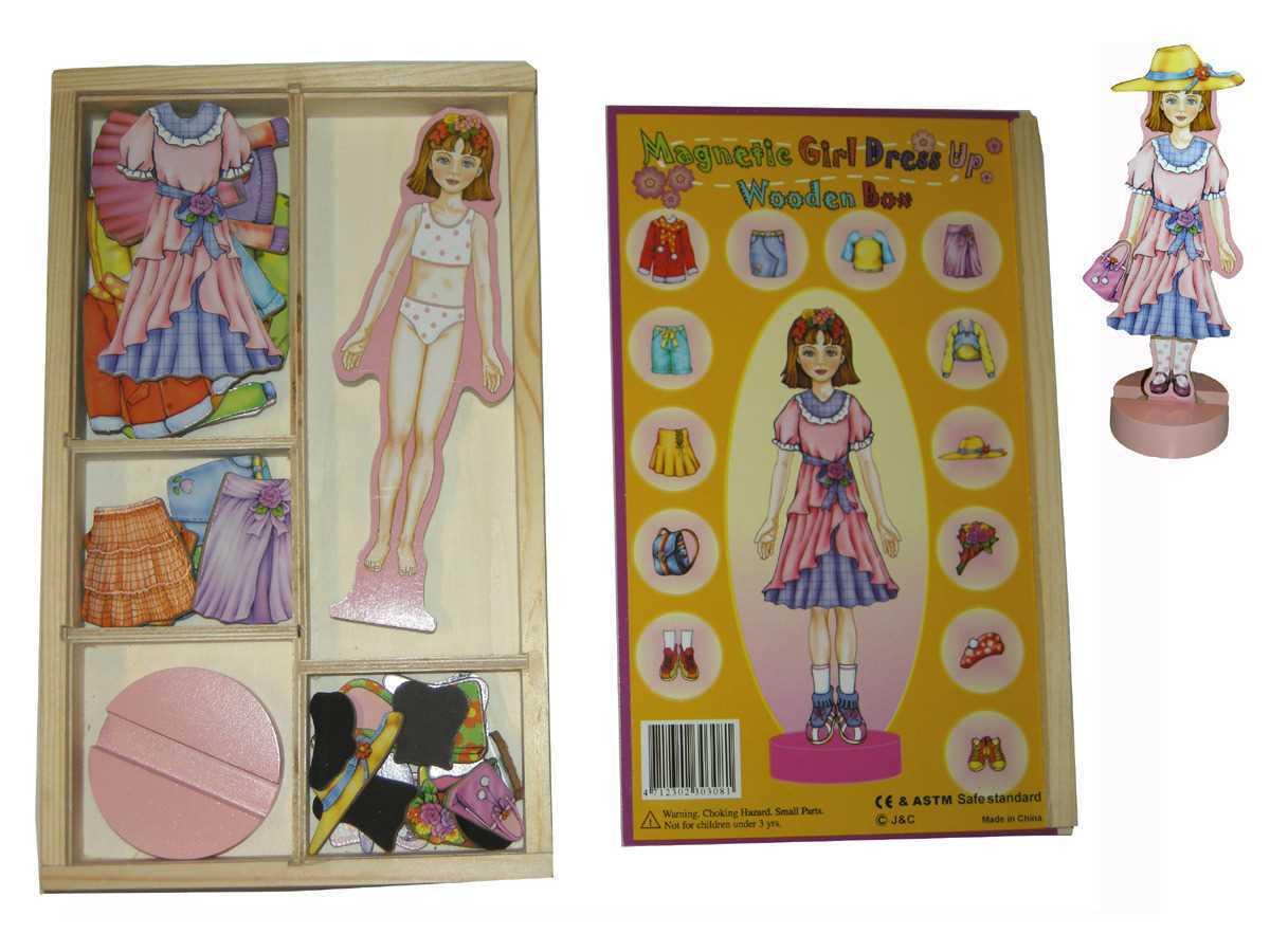 MAGNETIC GIRL DRESS UP36PCS - John Cootes