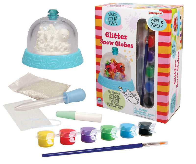 MAKE YOUR OWN GLITTER SNOW GLOBE - SEA - John Cootes