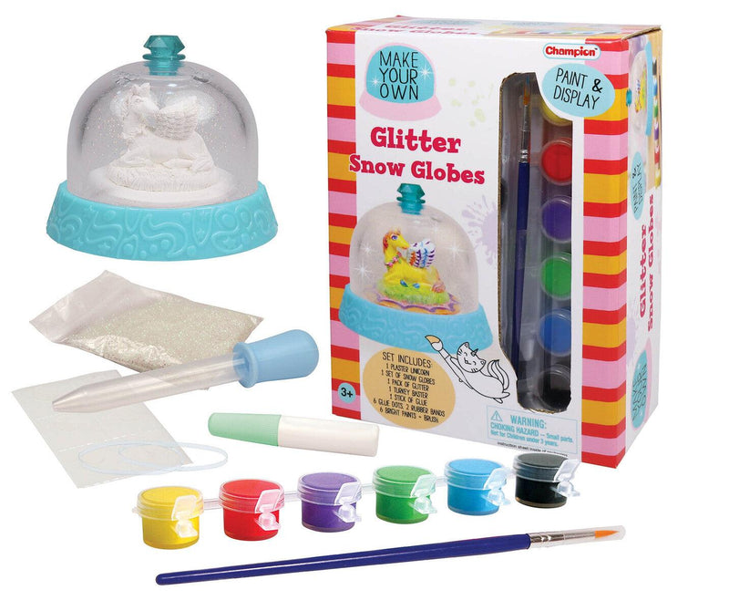 MAKE YOUR OWN GLITTER SNOW GLOBE - UNICORN - John Cootes