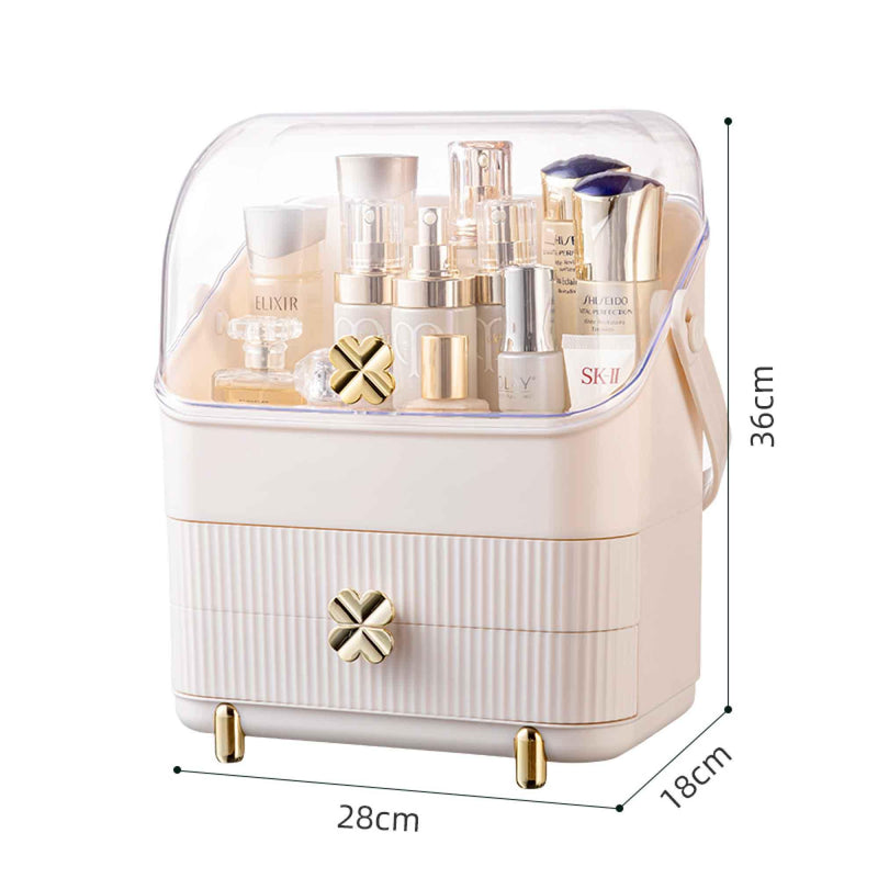 Makeup Display Case Organiser - Cosmetic Storage Jewellery Portable Vanity - John Cootes