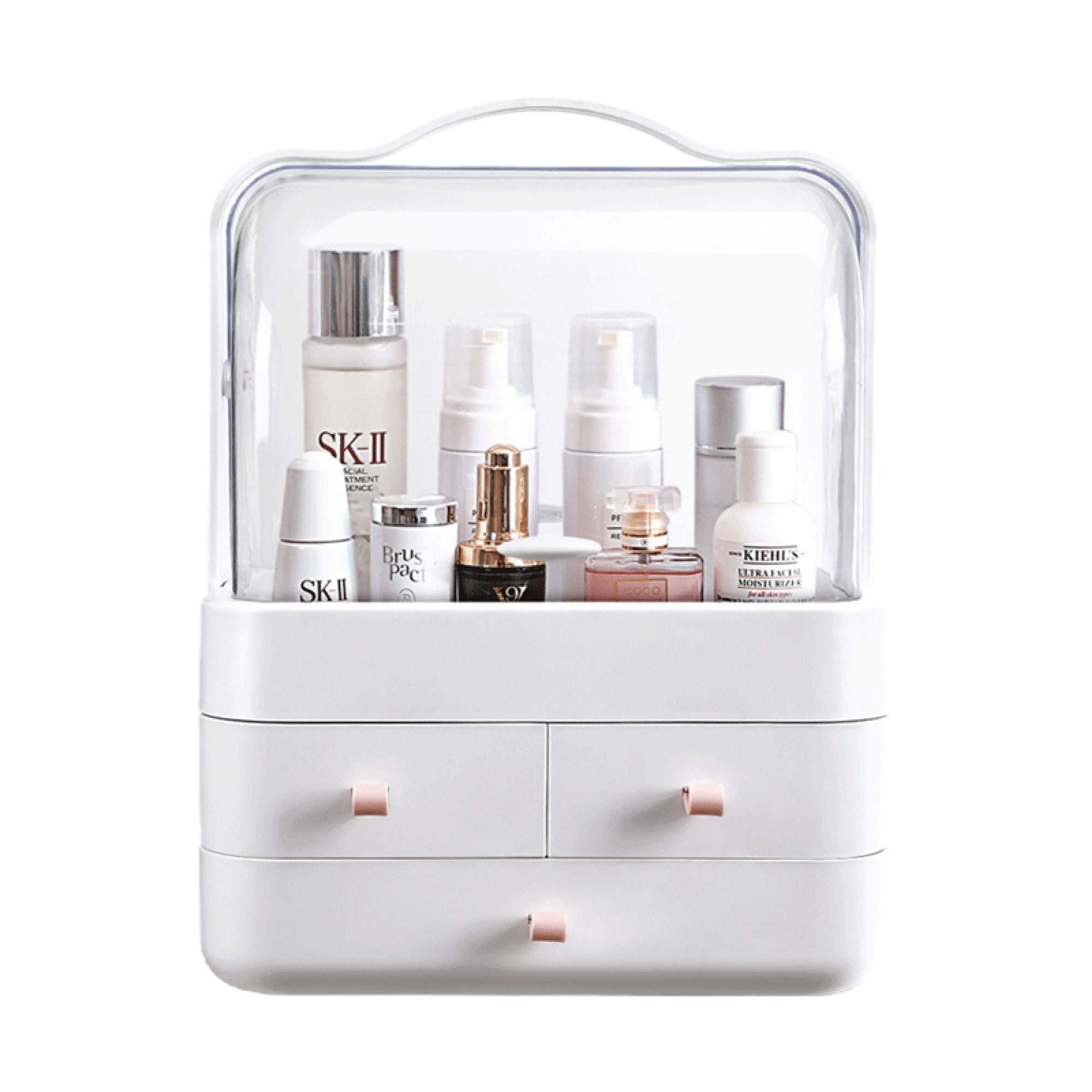 Makeup Organiser Storage Box - Cosmetic Jewellery Vanity Portable Display Case - John Cootes