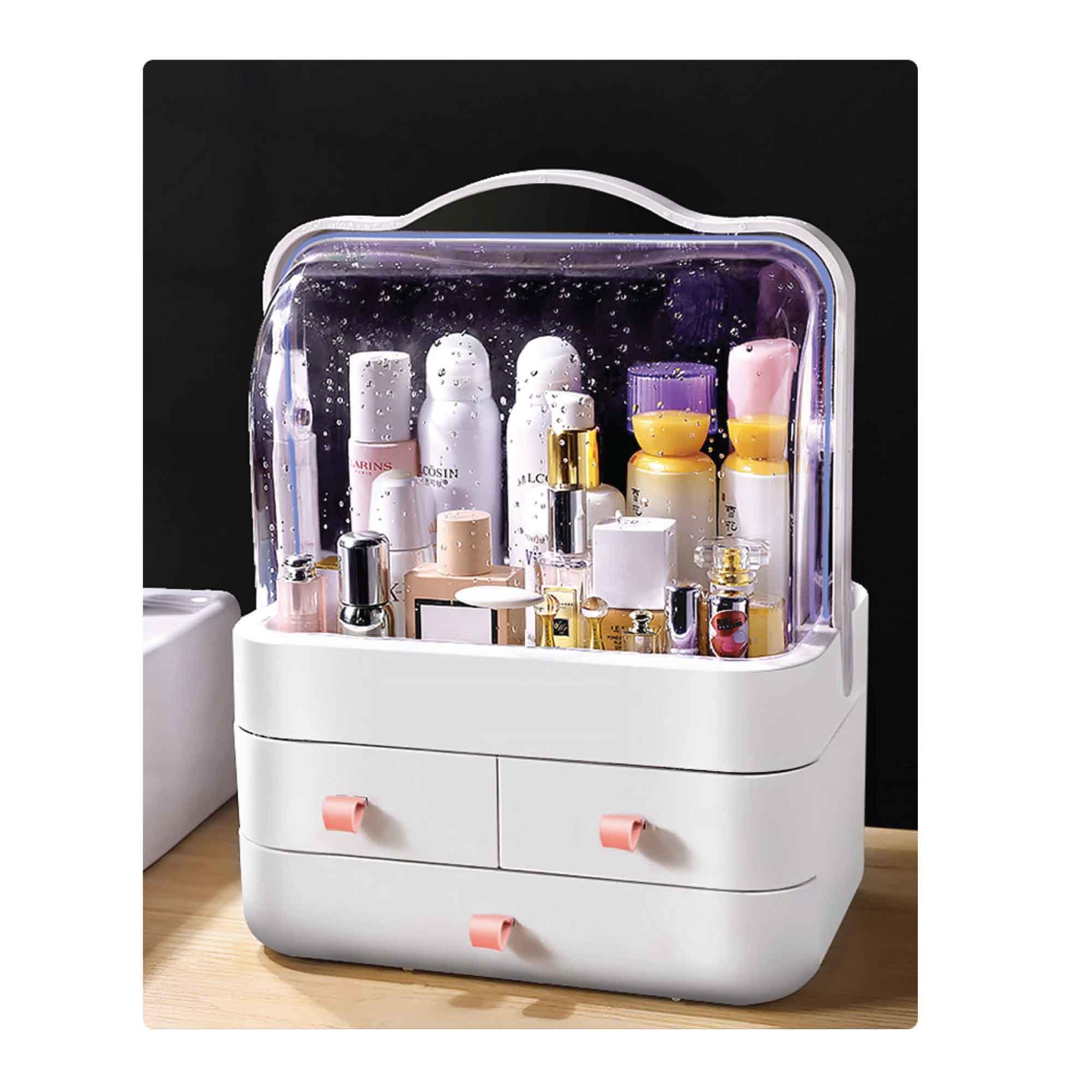 Makeup Organiser Storage Box - Cosmetic Jewellery Vanity Portable Display Case - John Cootes