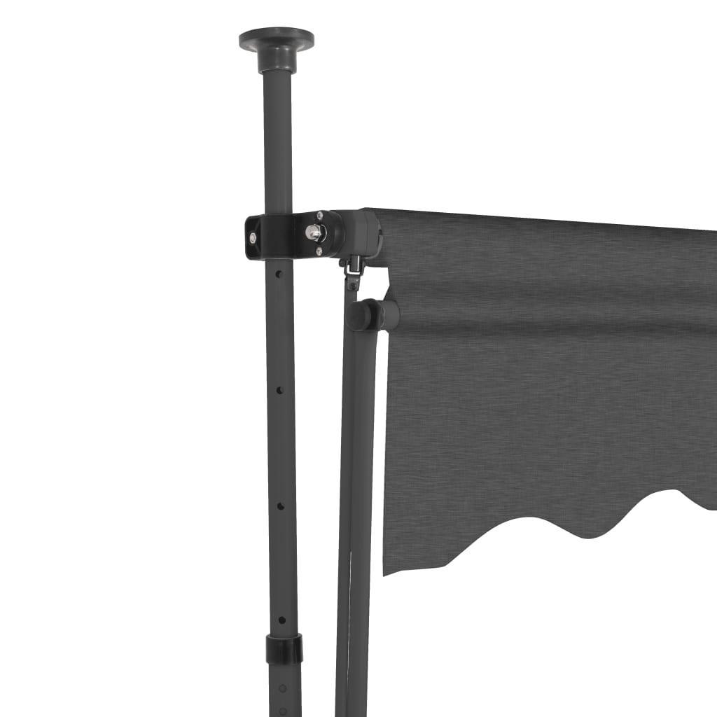 Manual Retractable Awning With Led 350 Cm Anthracite - John Cootes