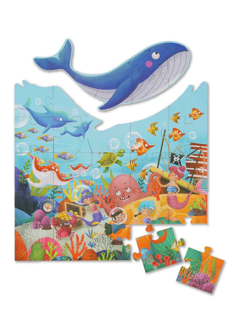 MARINE LIFE JIGSAW FLOOR PUZZLE 30PCS - John Cootes