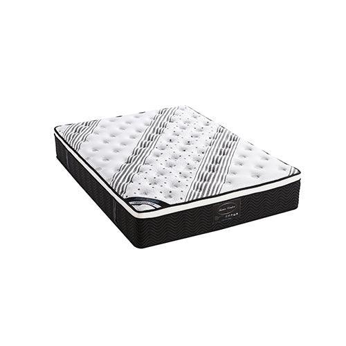 Mattress Euro Top Queen Size Pocket Spring Coil with Knitted Fabric Medium Firm 33cm Thick - John Cootes