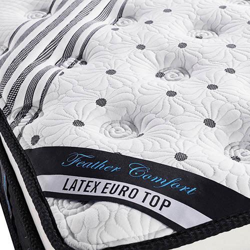 Mattress Euro Top Queen Size Pocket Spring Coil with Knitted Fabric Medium Firm 33cm Thick - John Cootes