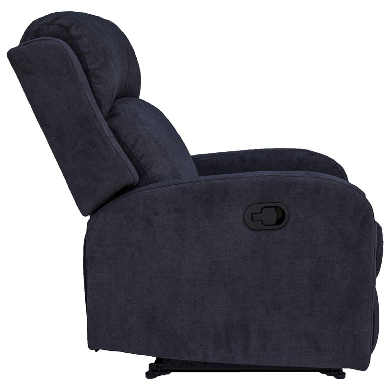 Maxcomfy Fabric Manual Recliner Lounge Arm Chair - Dark Grey - John Cootes
