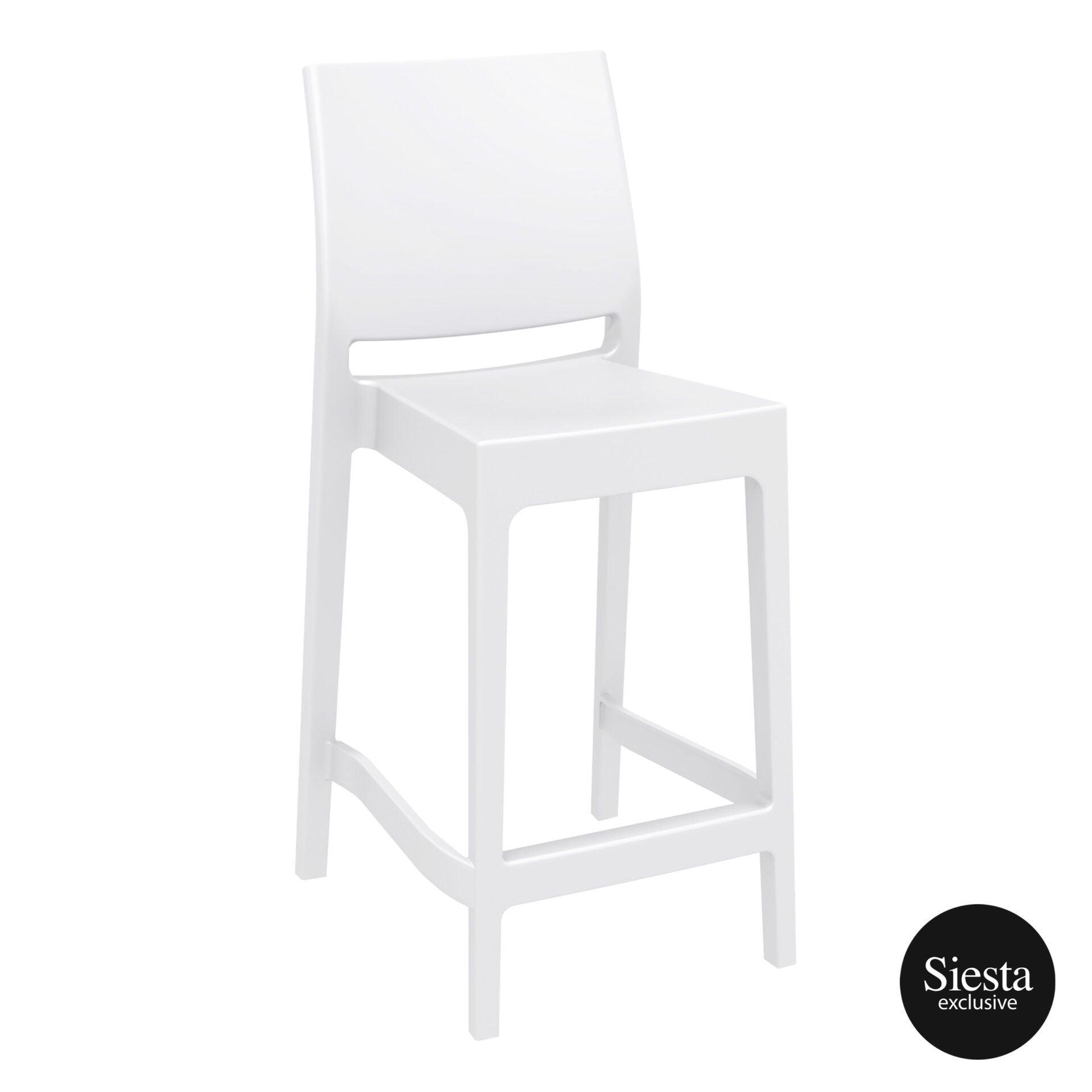 Maya Barstool 65 - White - John Cootes