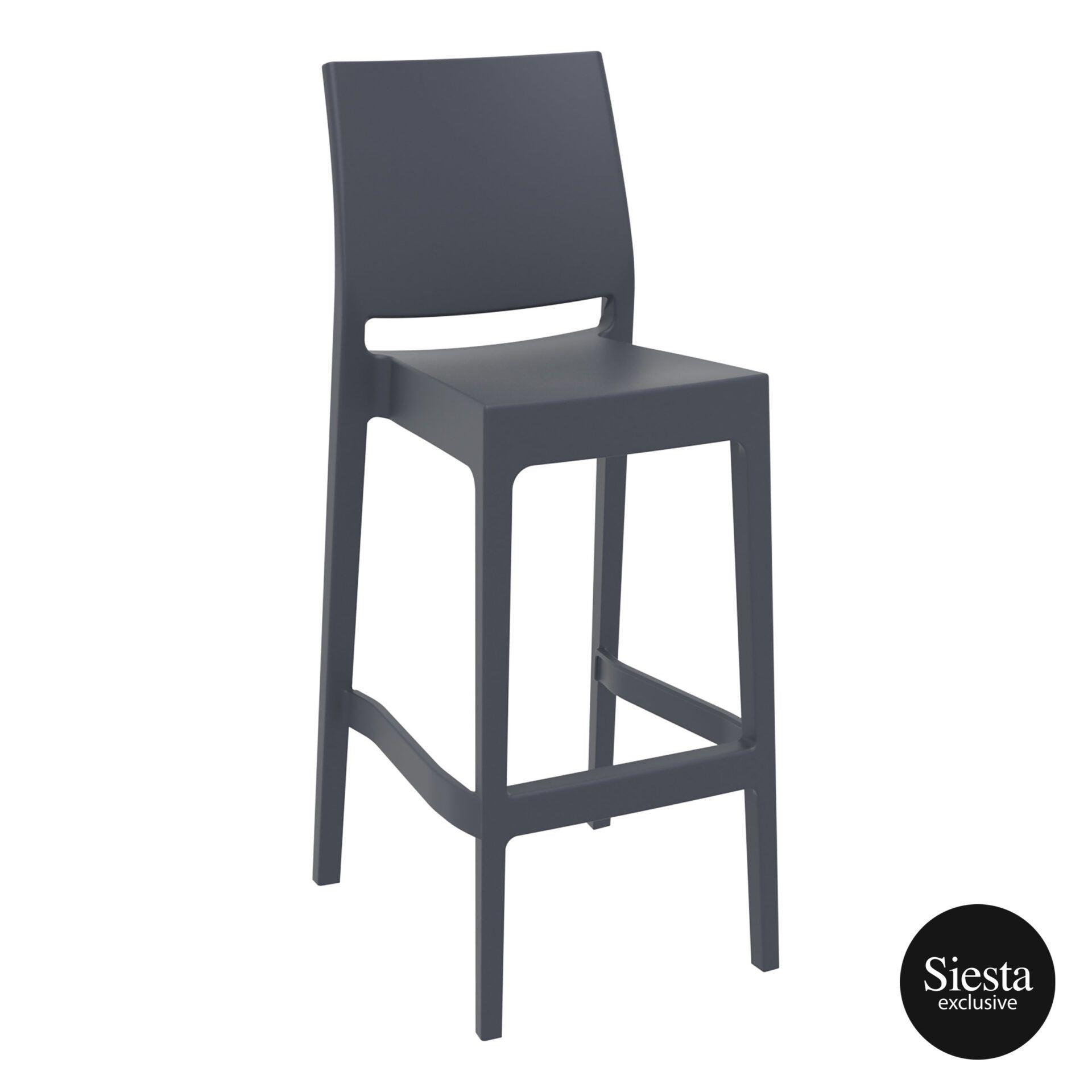 Maya Barstool 75 - Anthracite - John Cootes