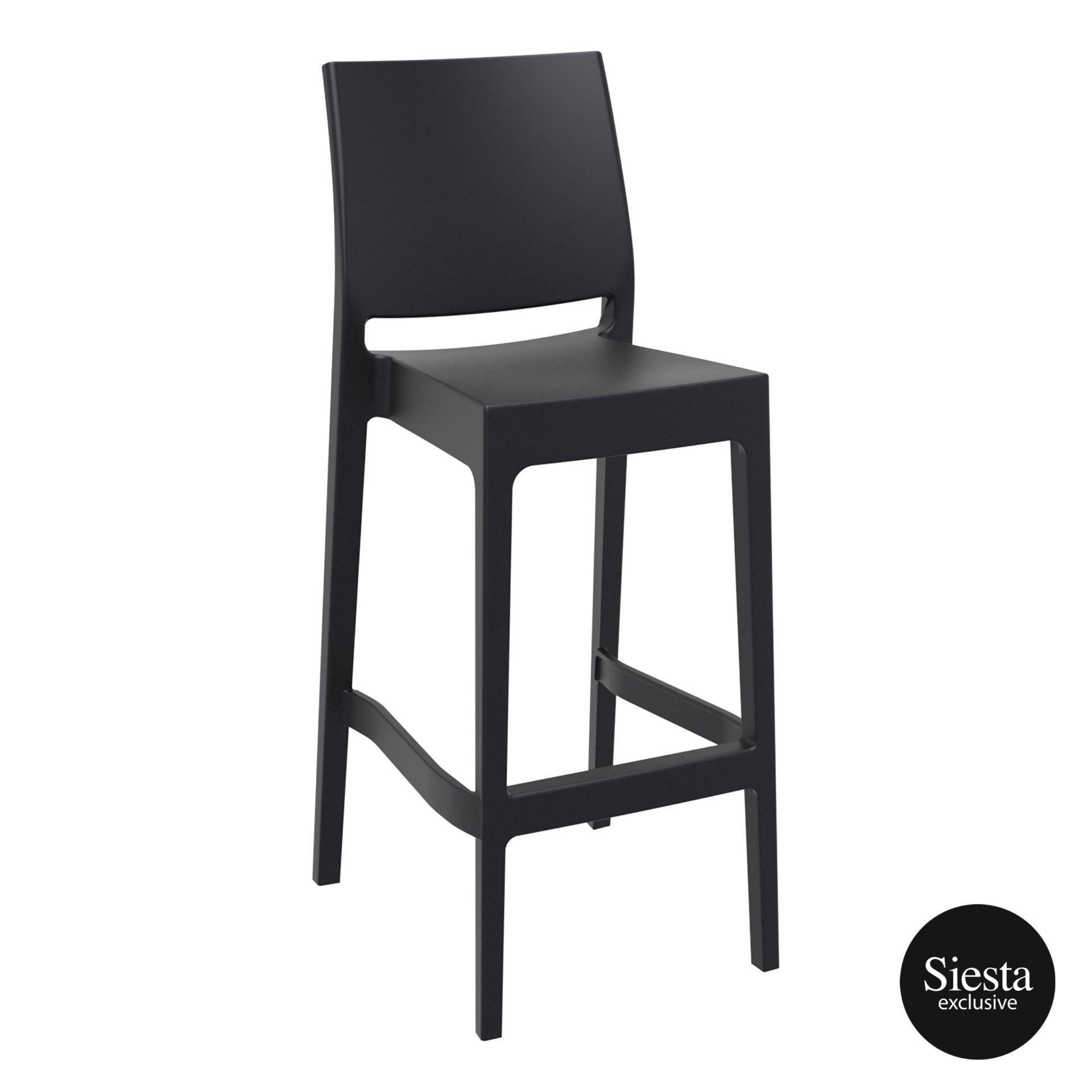 Maya Barstool 75 - Black - John Cootes