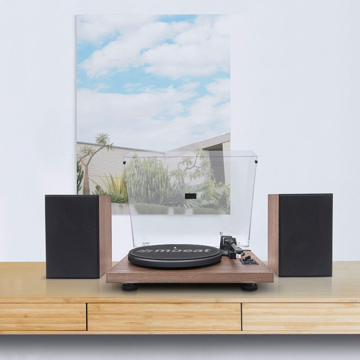 mbeat Hi-Fi Turntable with Bookshelf Speakers and Bluetooth Streaming - John Cootes