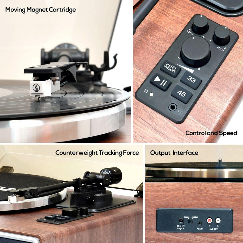 mbeat Hi-Fi Turntable with Built-In Bluetooth Receiving Speaker - John Cootes