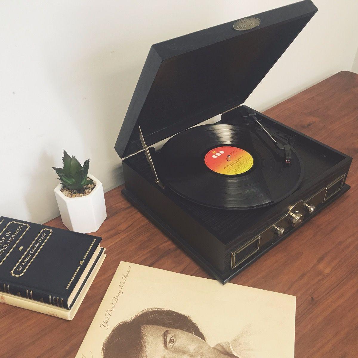 mbeat Vintage Wood Turntable with Bluetooth Speaker, AM/FM Radio - John Cootes