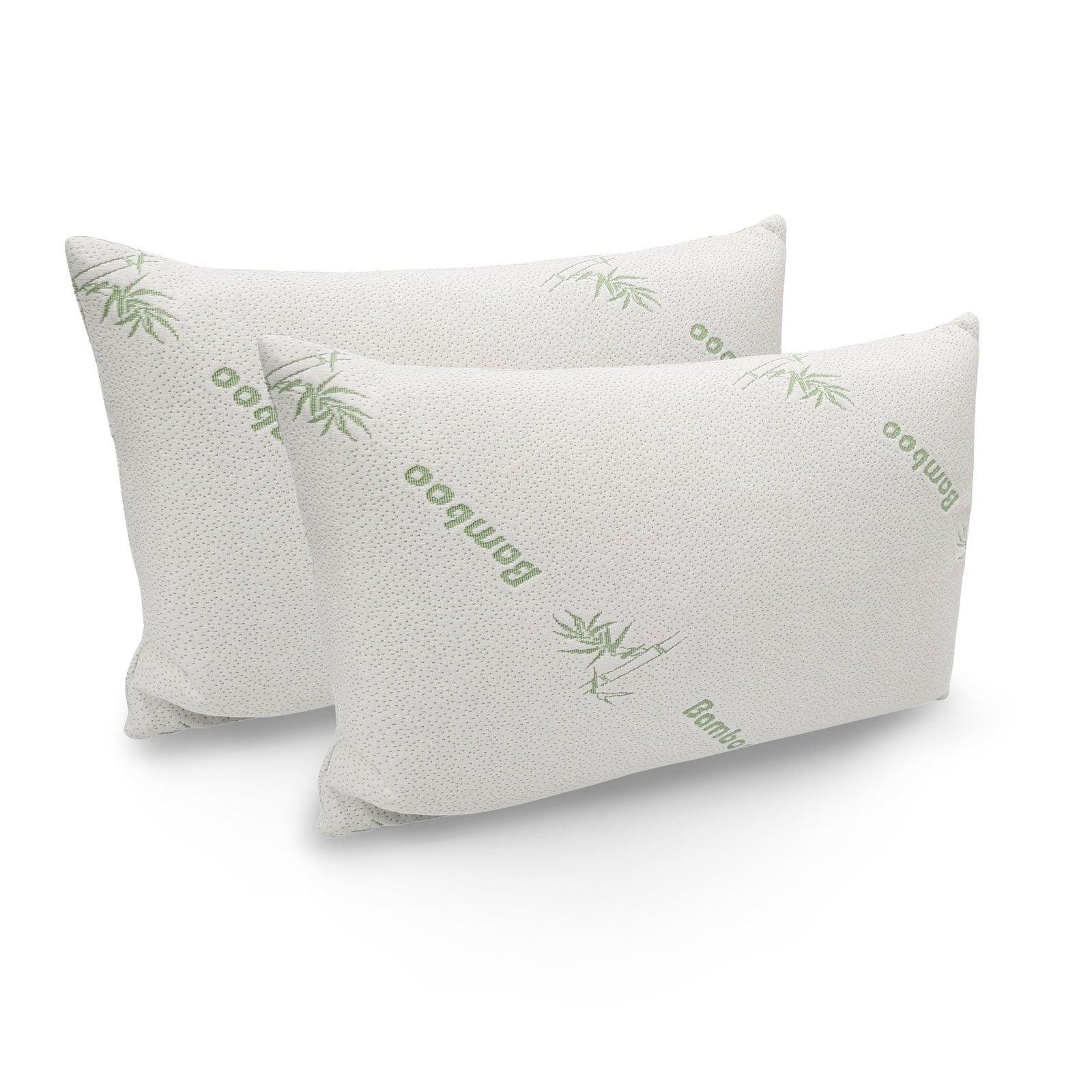 Memory Foam Pillow Bamboo Covered Ultra Soft Hypoallergenic - John Cootes