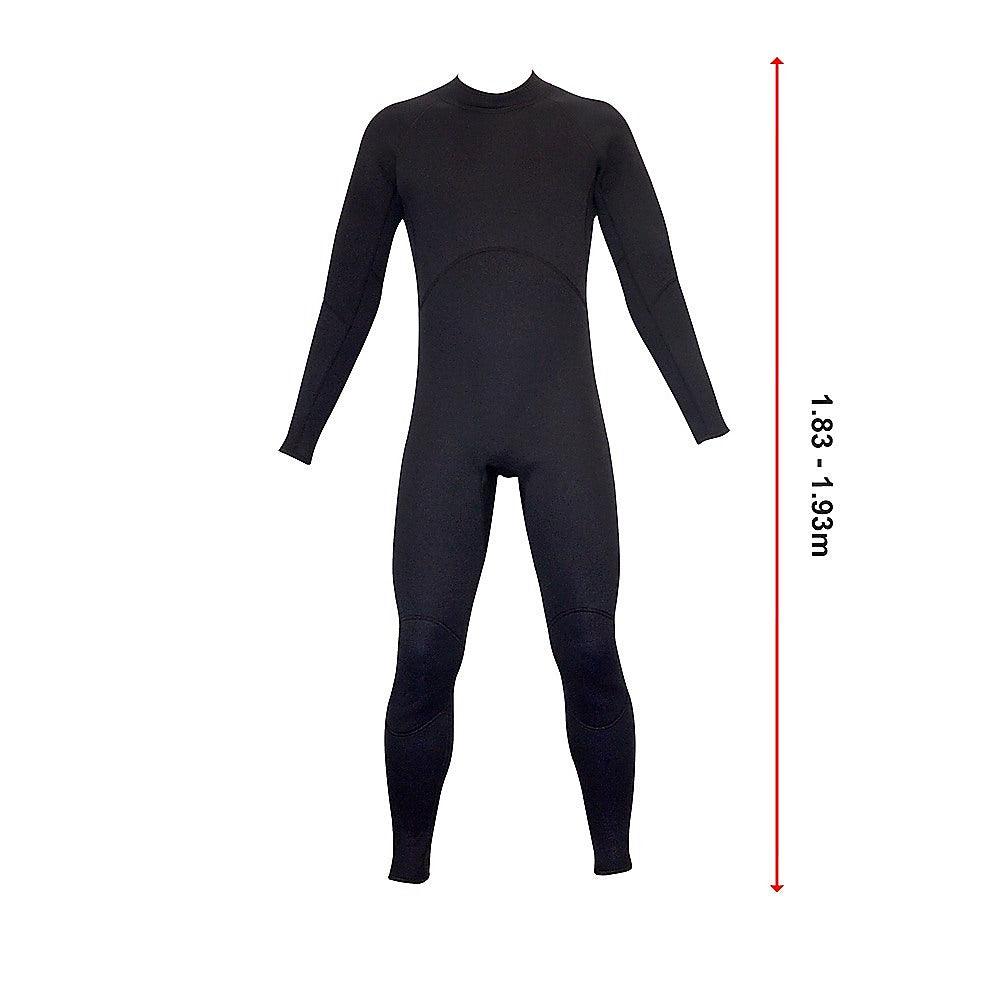 Mens Steamer Wetsuit Long Sleeve/Leg 3mm Neoprene Wet Suit - Extra Large - John Cootes