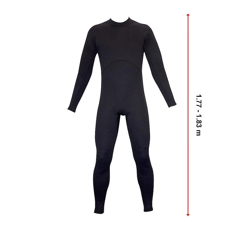 Mens Steamer Wetsuit Long Sleeve/Leg 3mm Neoprene Wet Suit - Large - John Cootes