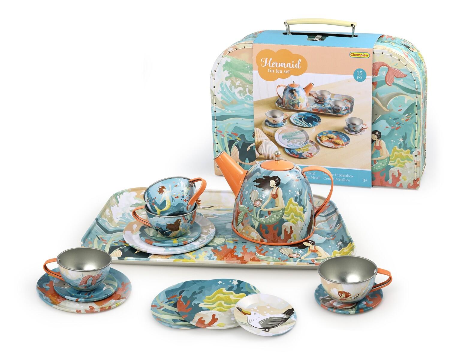 MERMAID TIN TEA SET IN SUITCASE - John Cootes