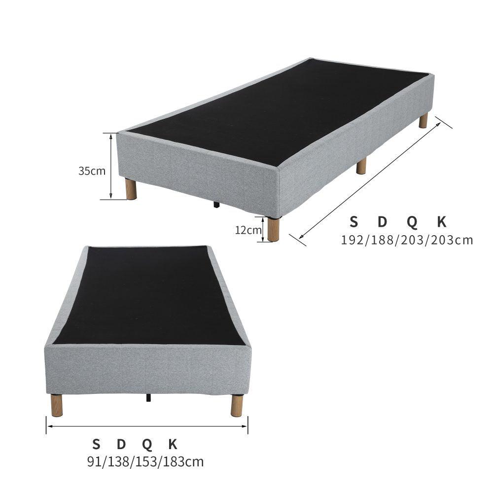 Metal Bed Frame Mattress Foundation Blue &#8211; Double - John Cootes