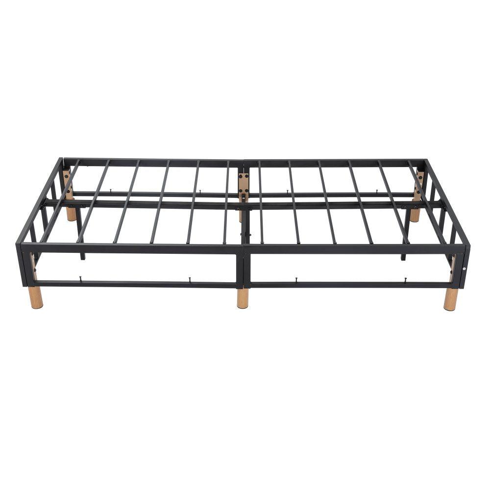 Metal Bed Frame Mattress Foundation Blue &#8211; Double - John Cootes