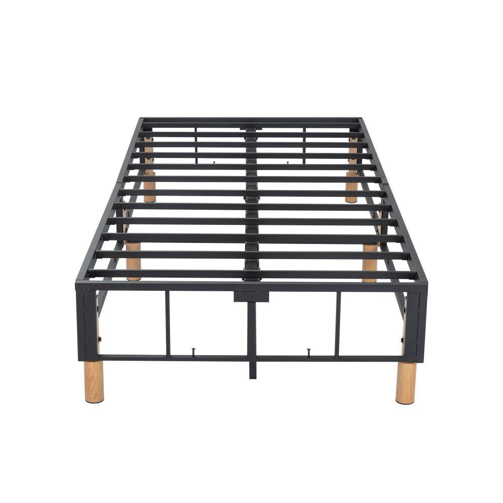 Metal Bed Frame Mattress Foundation Blue &#8211; Double - John Cootes