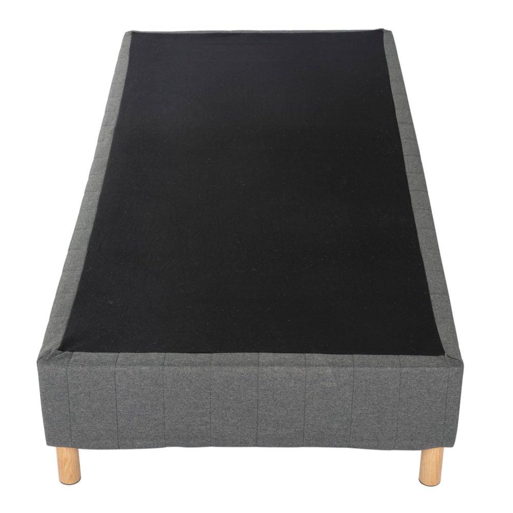 Metal Bedframe Mattress Foundation (Dark Grey) &#8211; Double - John Cootes