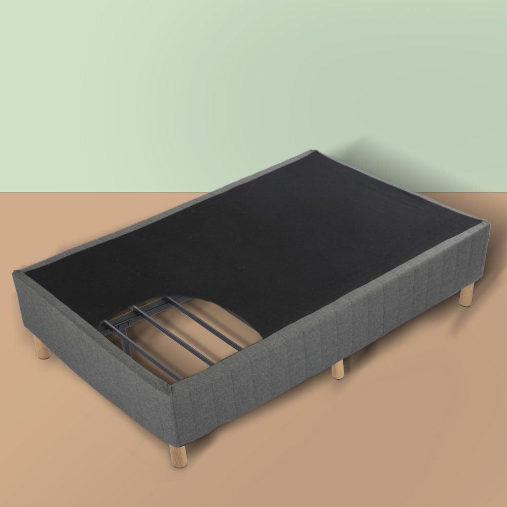 Metal Bedframe Mattress Foundation (Dark Grey) &#8211; Double - John Cootes