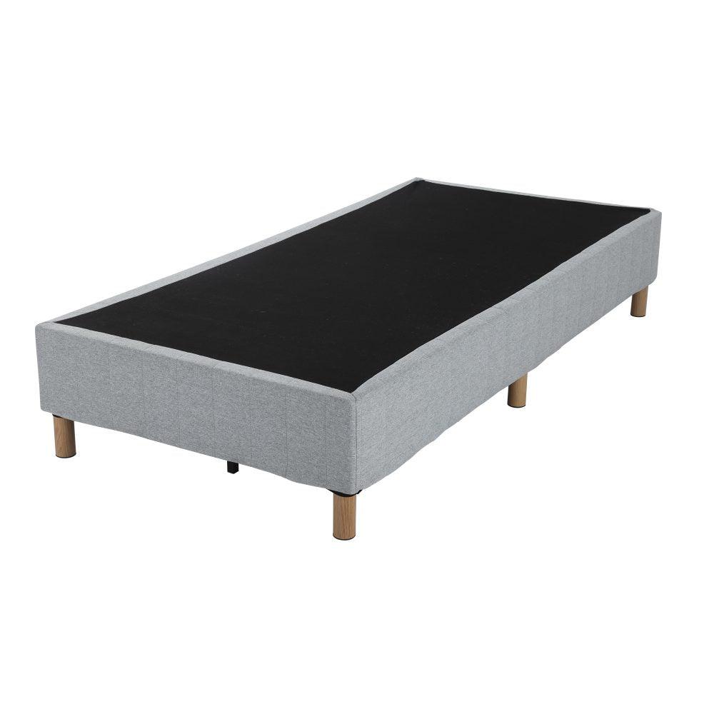 Metal Bedframe Mattress Foundation (Light Grey) &#8211; Double - John Cootes