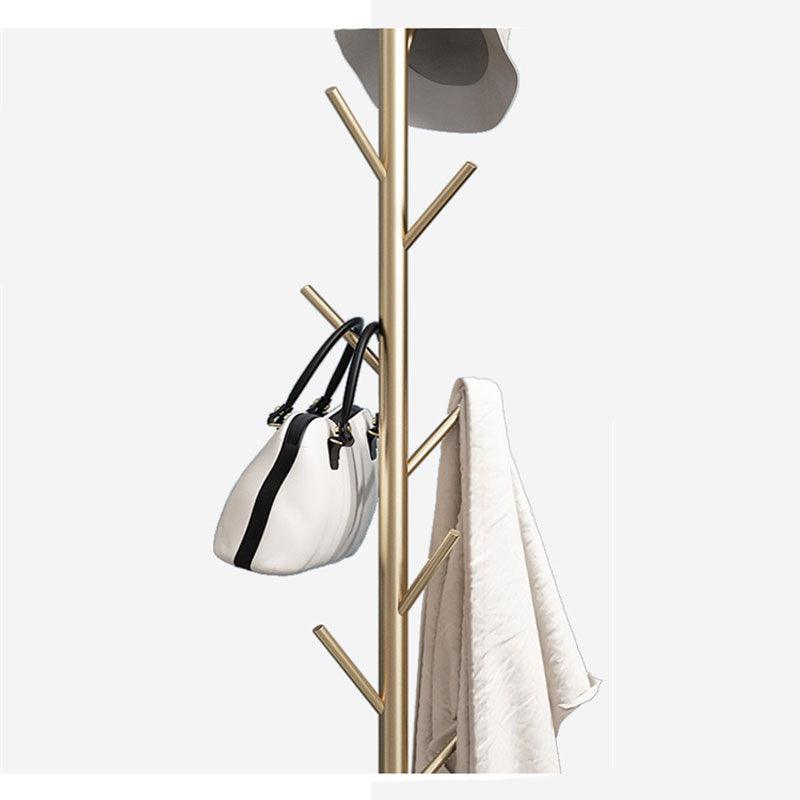 Metal Coat Rack Marble Base 8 Hooks Clothes Tree Hat Display Hanger Bag Organiser - John Cootes