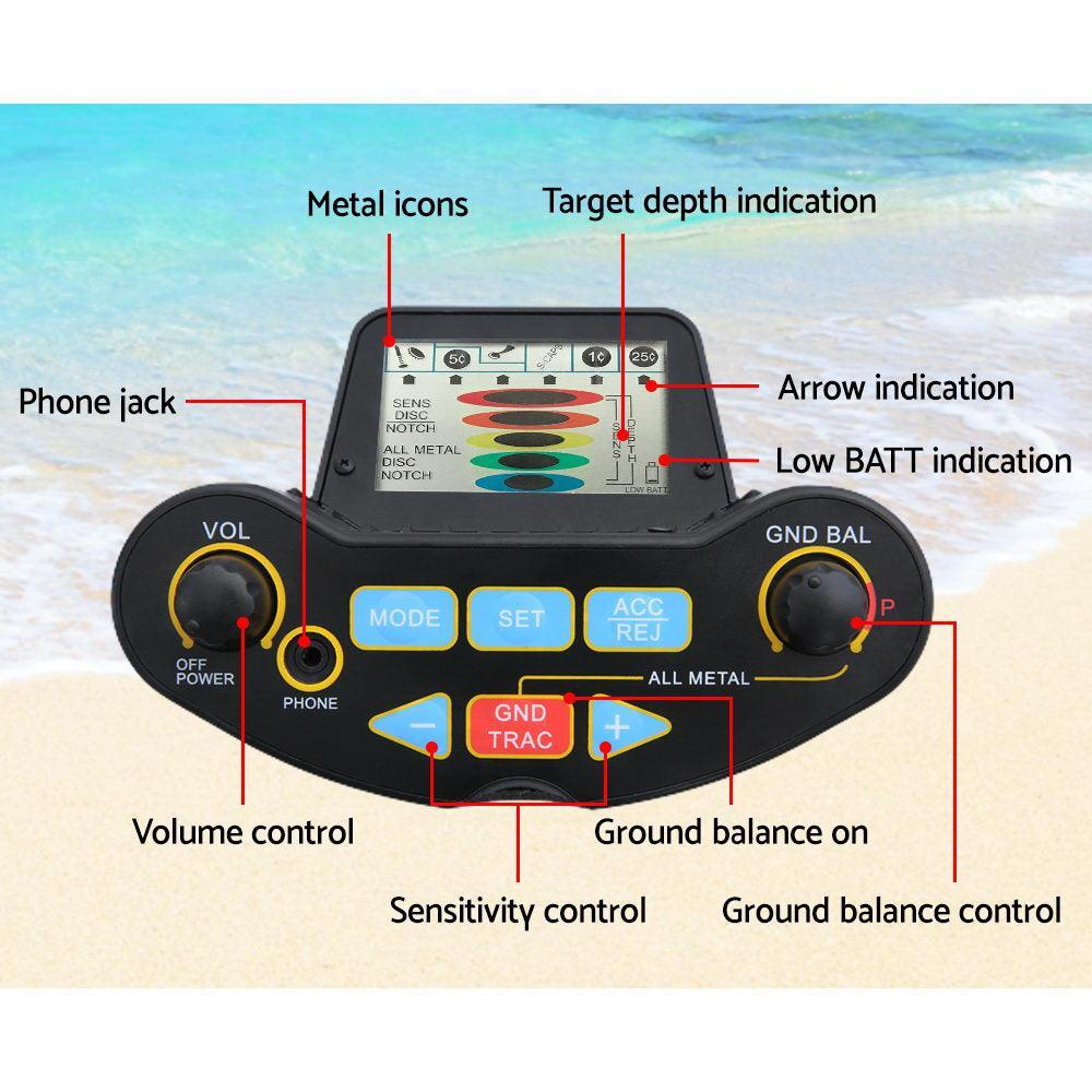 Metal Detector Deep Sensitive Searching Gold Digger Treasure Hunter LCD Screen - John Cootes