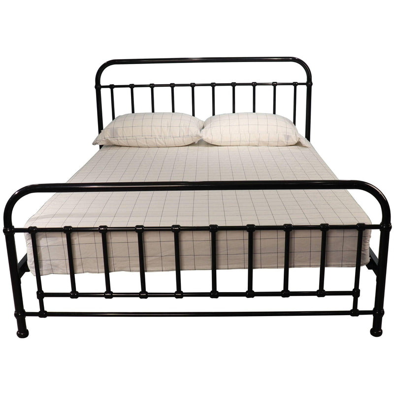 Metallica Double Bed Size Metal Frame Platform Mattress Base - Black - John Cootes