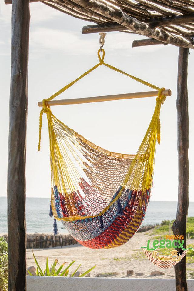 Mexican Hammock Swing Chair in Confeti - John Cootes