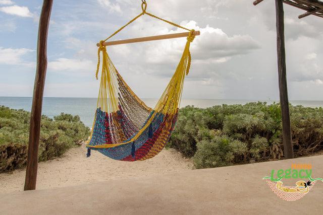 Mexican Hammock Swing Chair in Confeti - John Cootes