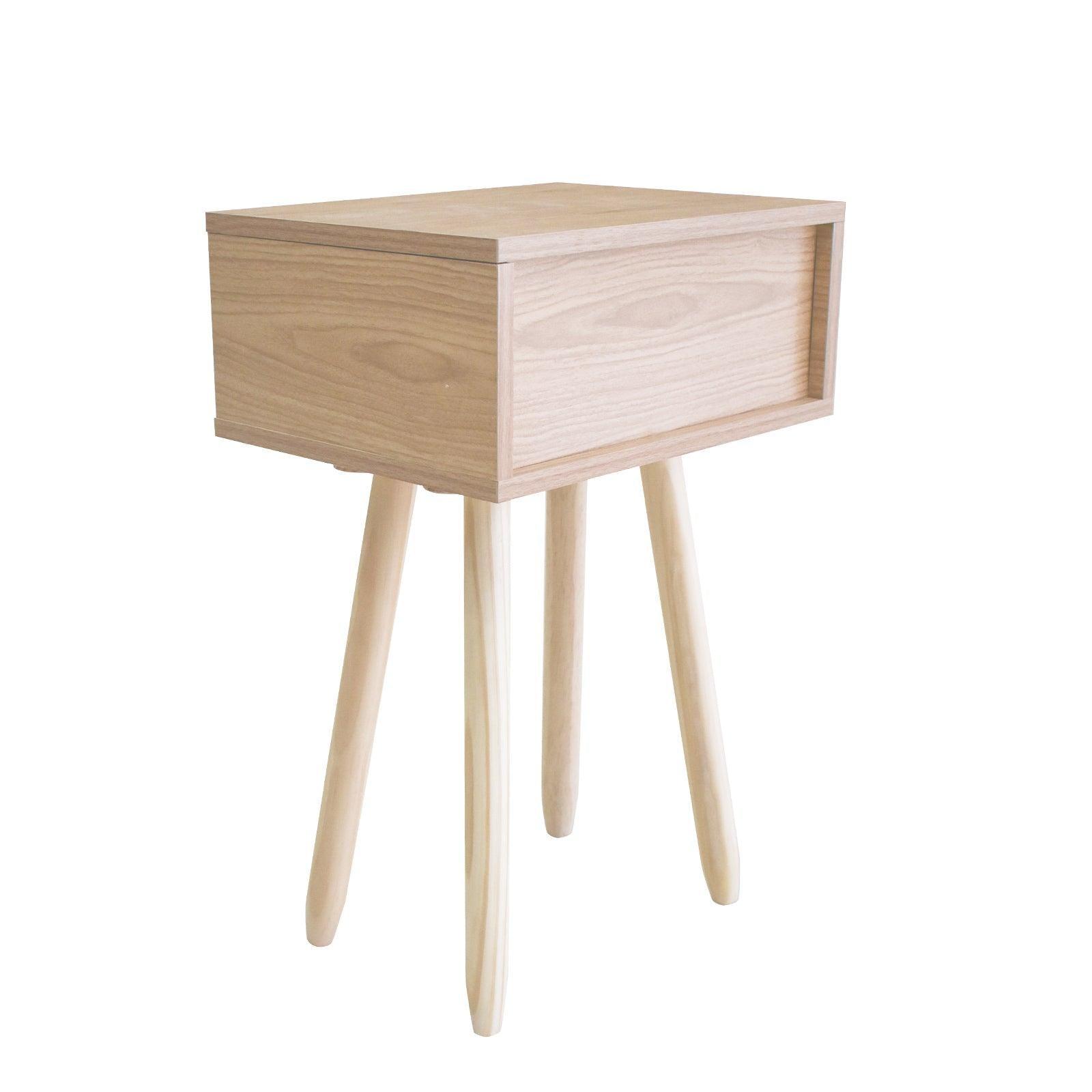 Milano Decor Bedside Table Kirrawee Drawers Nightstand Unit Cabinet Storage - John Cootes