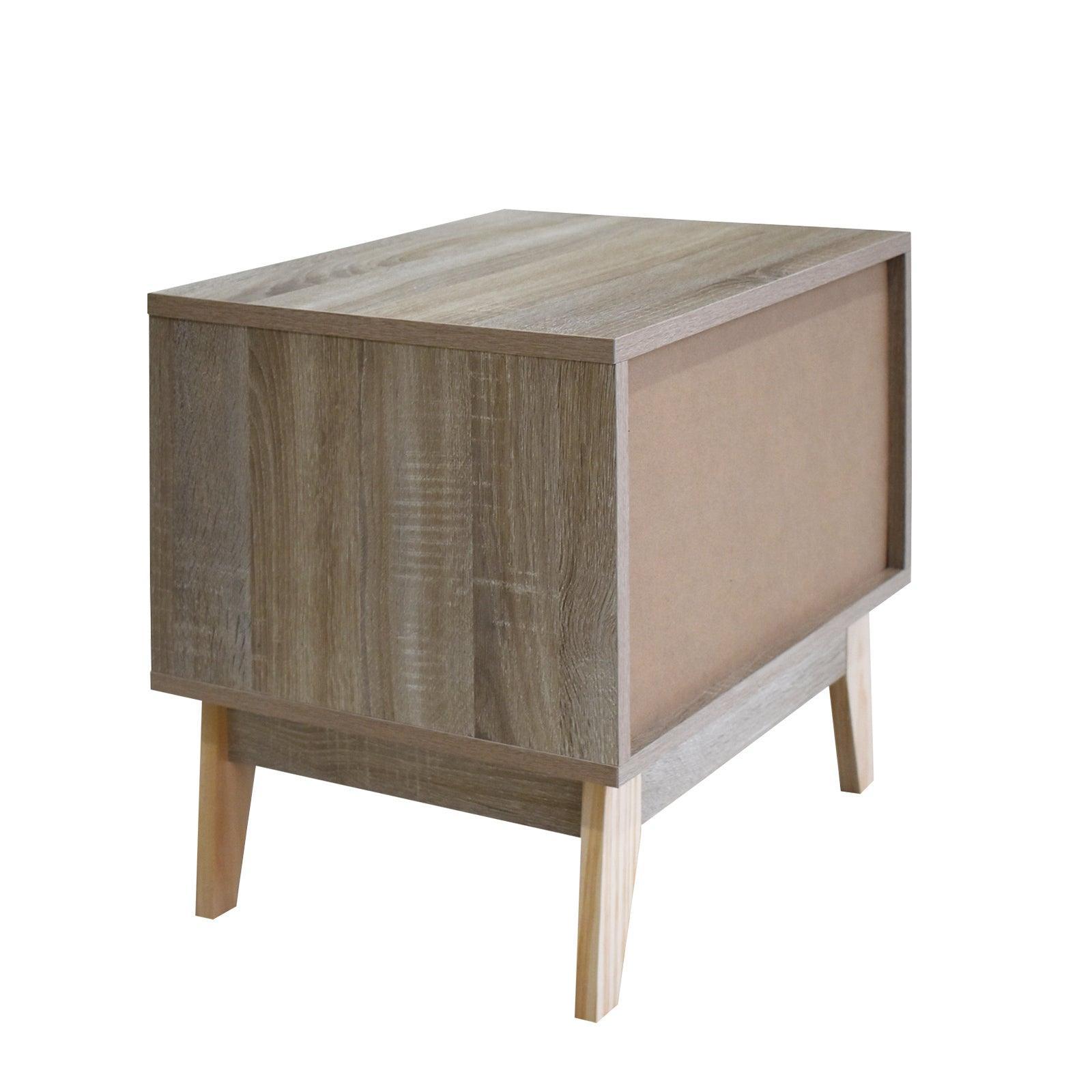 Milano Decor Bedside Table Manly Drawers Nightstand Unit Cabinet Storage - John Cootes