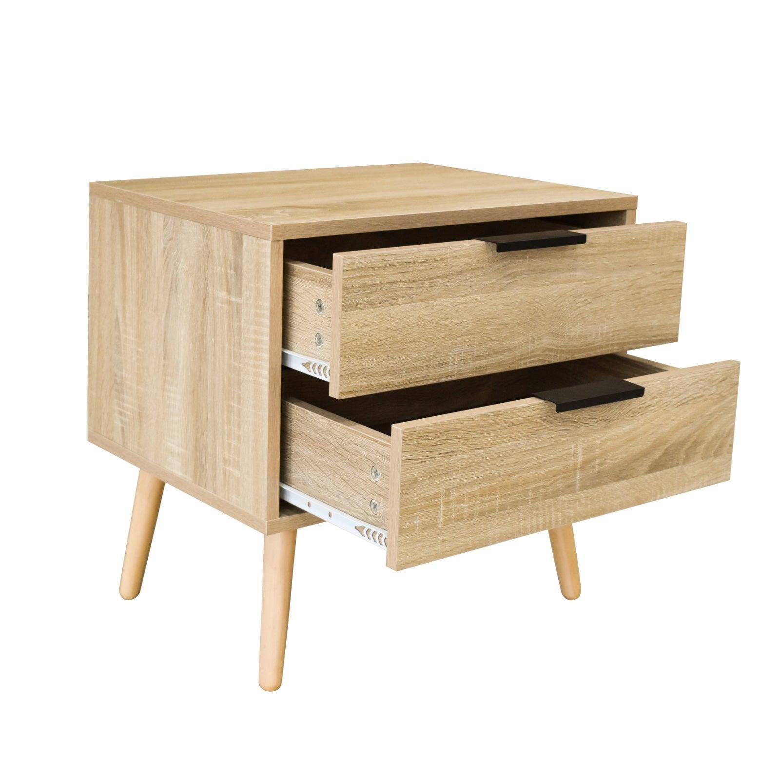 Milano Decor Bedside Table Paddington Drawers Nightstand Unit Cabinet Storage - John Cootes