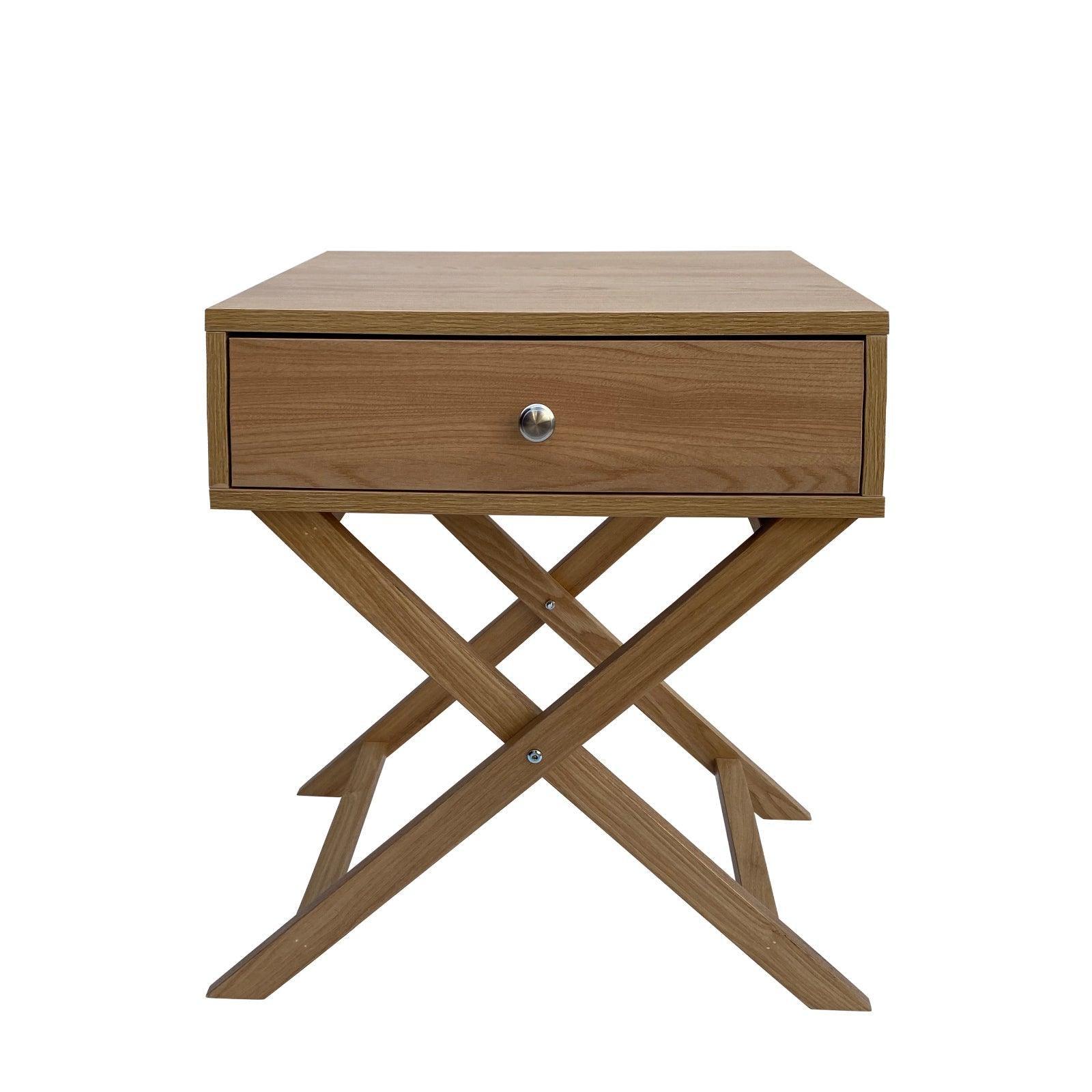 Milano Decor Bedside Table Surry Hills Oak Storage Cabinet Bedroom - One Pack - Oak - John Cootes