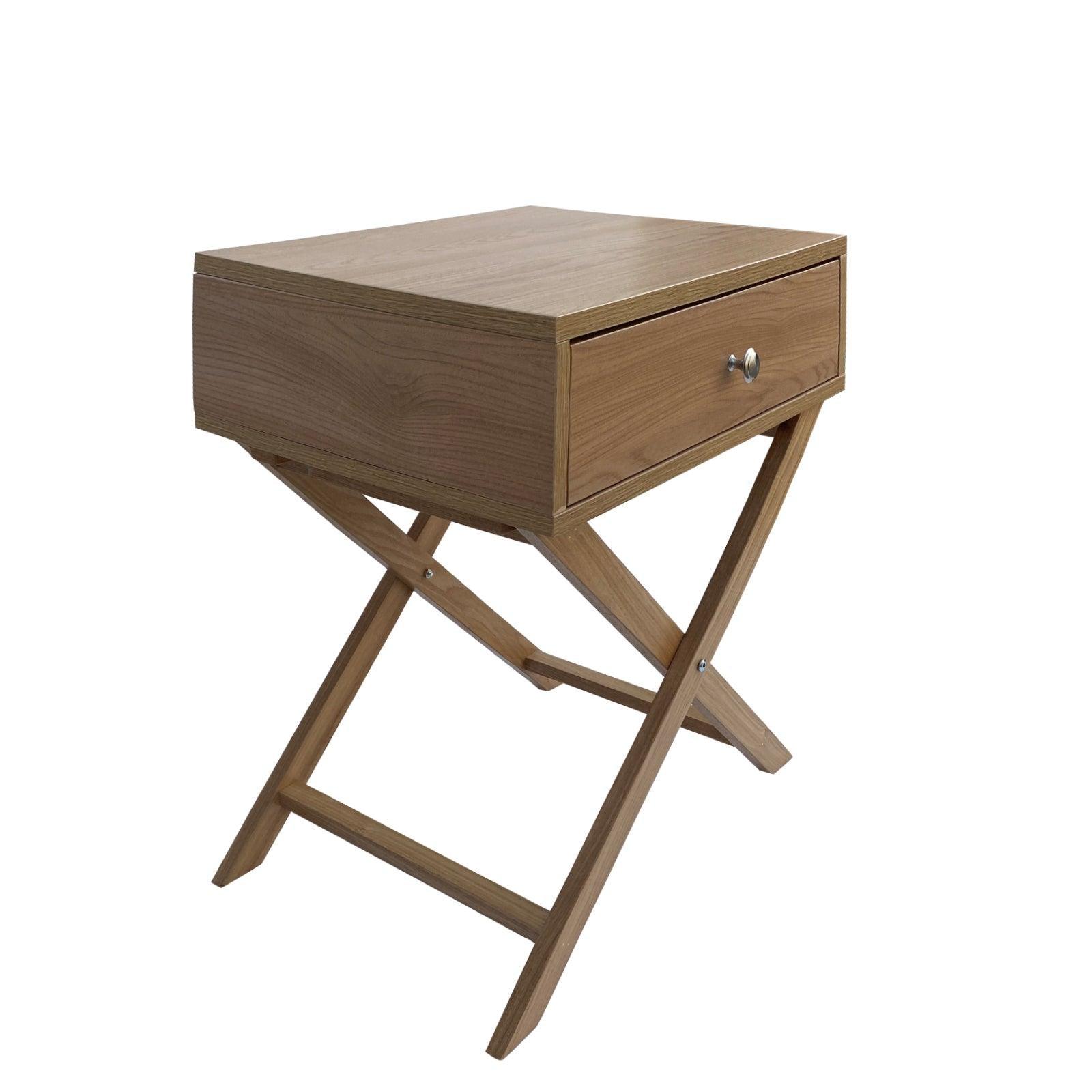 Milano Decor Bedside Table Surry Hills Oak Storage Cabinet Bedroom - One Pack - Oak - John Cootes