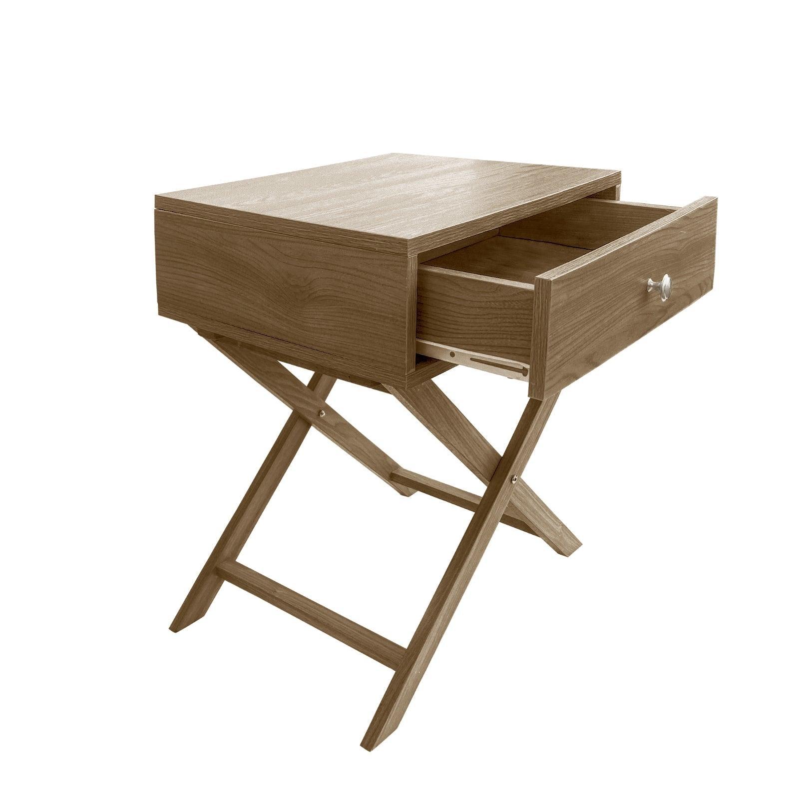 Milano Decor Bedside Table Surry Hills Oak Storage Cabinet Bedroom - One Pack - Oak - John Cootes