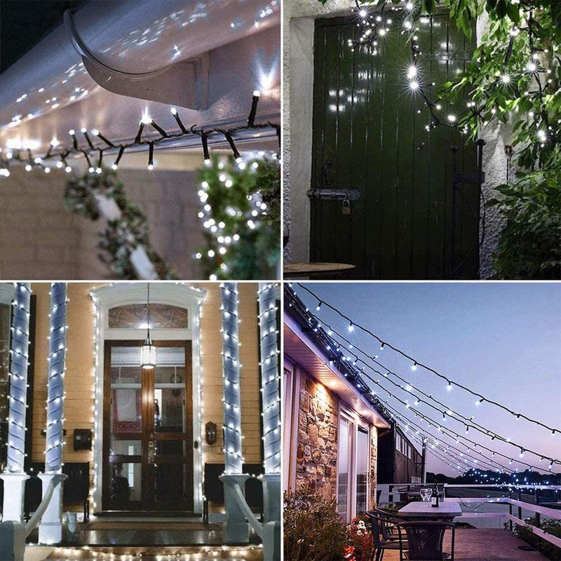 Milano Decor Outdoor LED Plug In Fairy Lights - White - 200 Lights - John Cootes