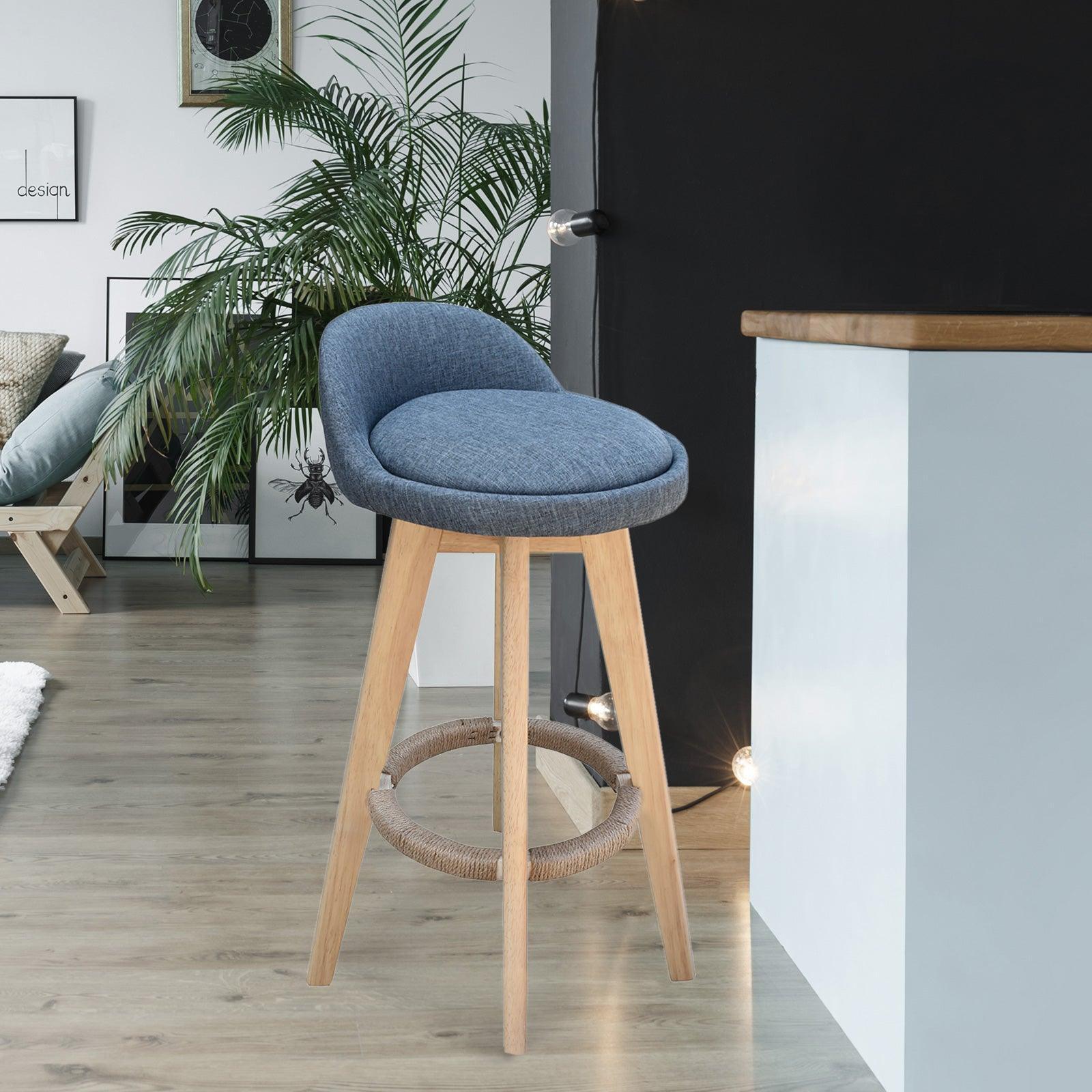 Milano Decor Phoenix Barstool Grey Chairs Kitchen Dining Chair Bar Stool - One Pack - Grey - John Cootes