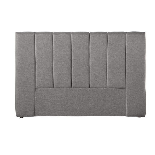 Milano Decor Valencia Mid Grey Bed Head Headboard Bedhead Upholstered - King - Mid Grey - John Cootes