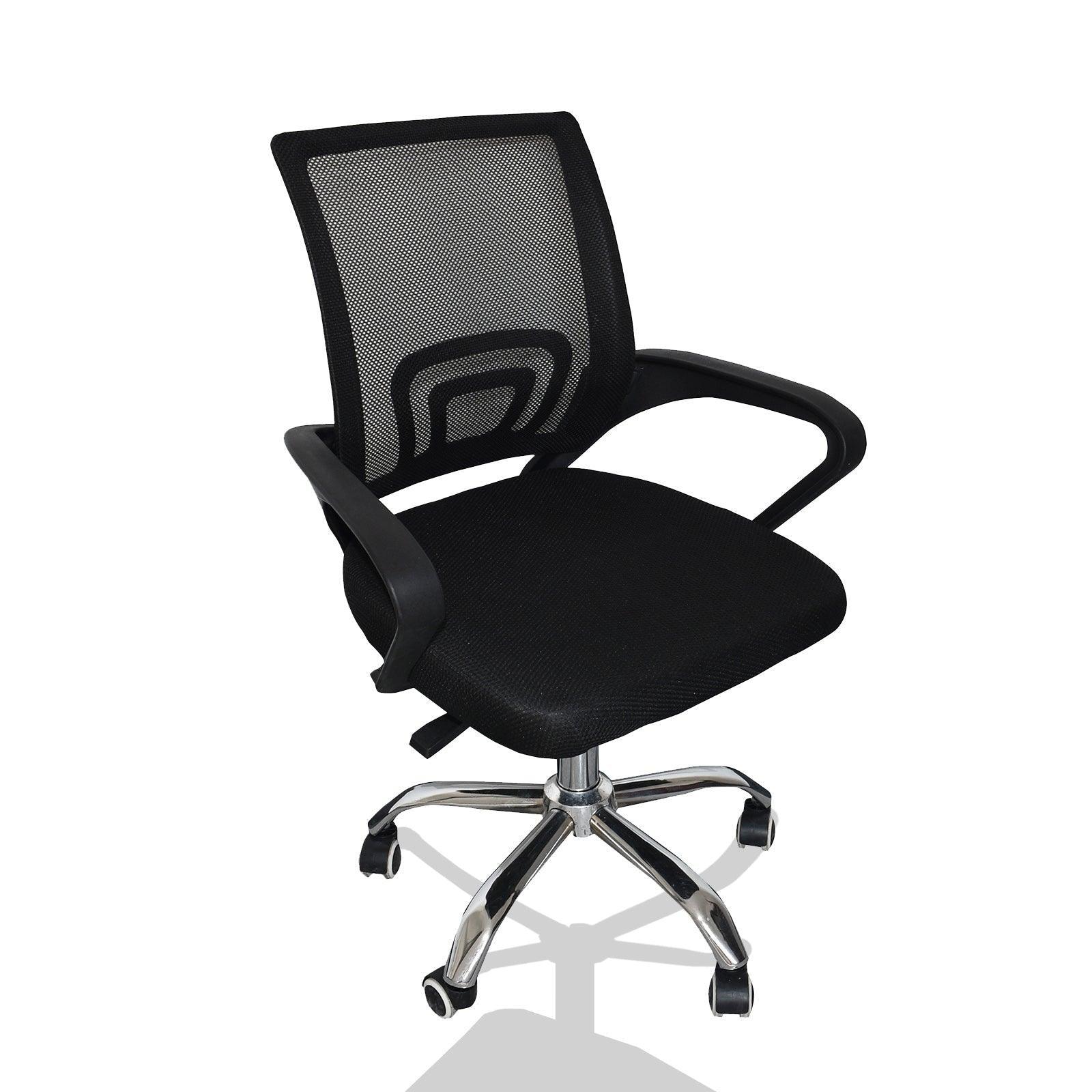 Milano Office Chair Home Computer Work Executive Mesh Adjustable Black - John Cootes